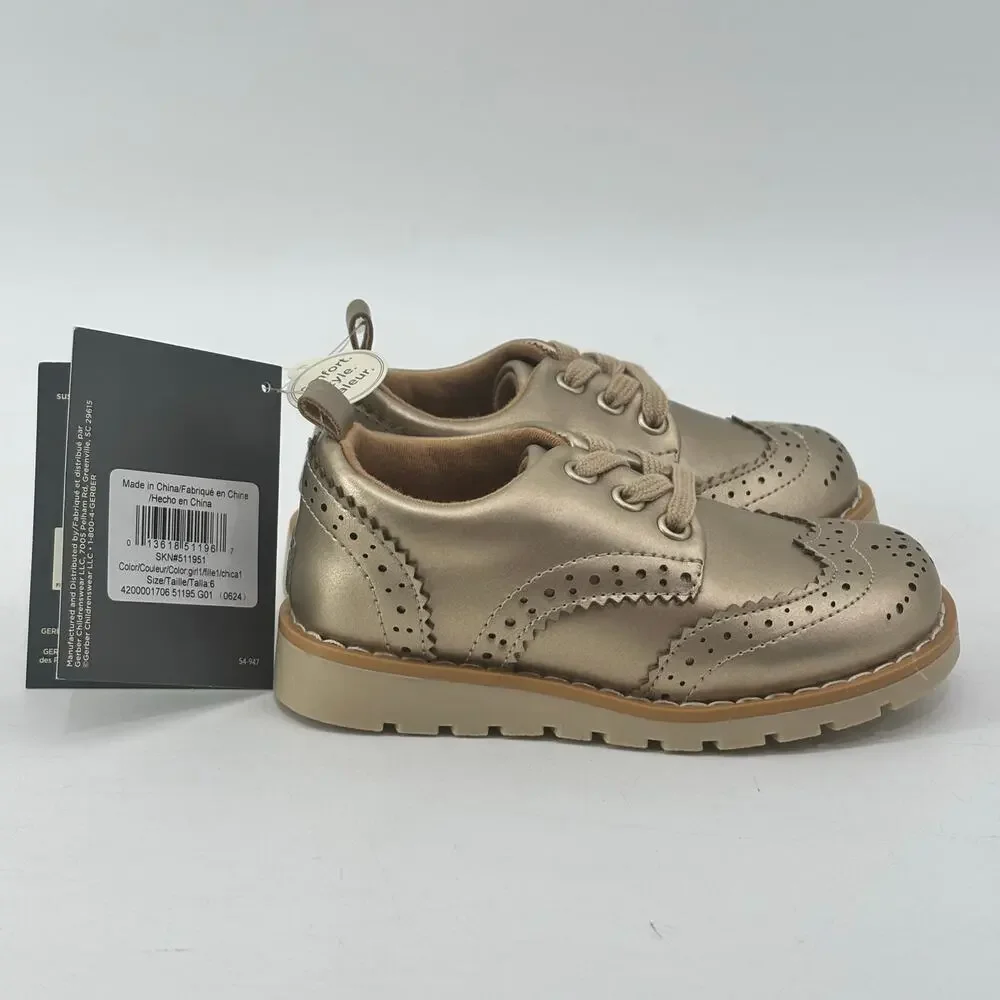 Modern Moments Gerber Girls Boys Unisex Baby Shoes Oxford Size 6